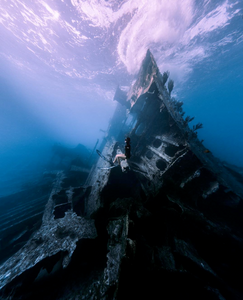 Shipwreck artificial reef photo by John Garza on Instagram