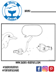Finn the Dolphin coloring page 2